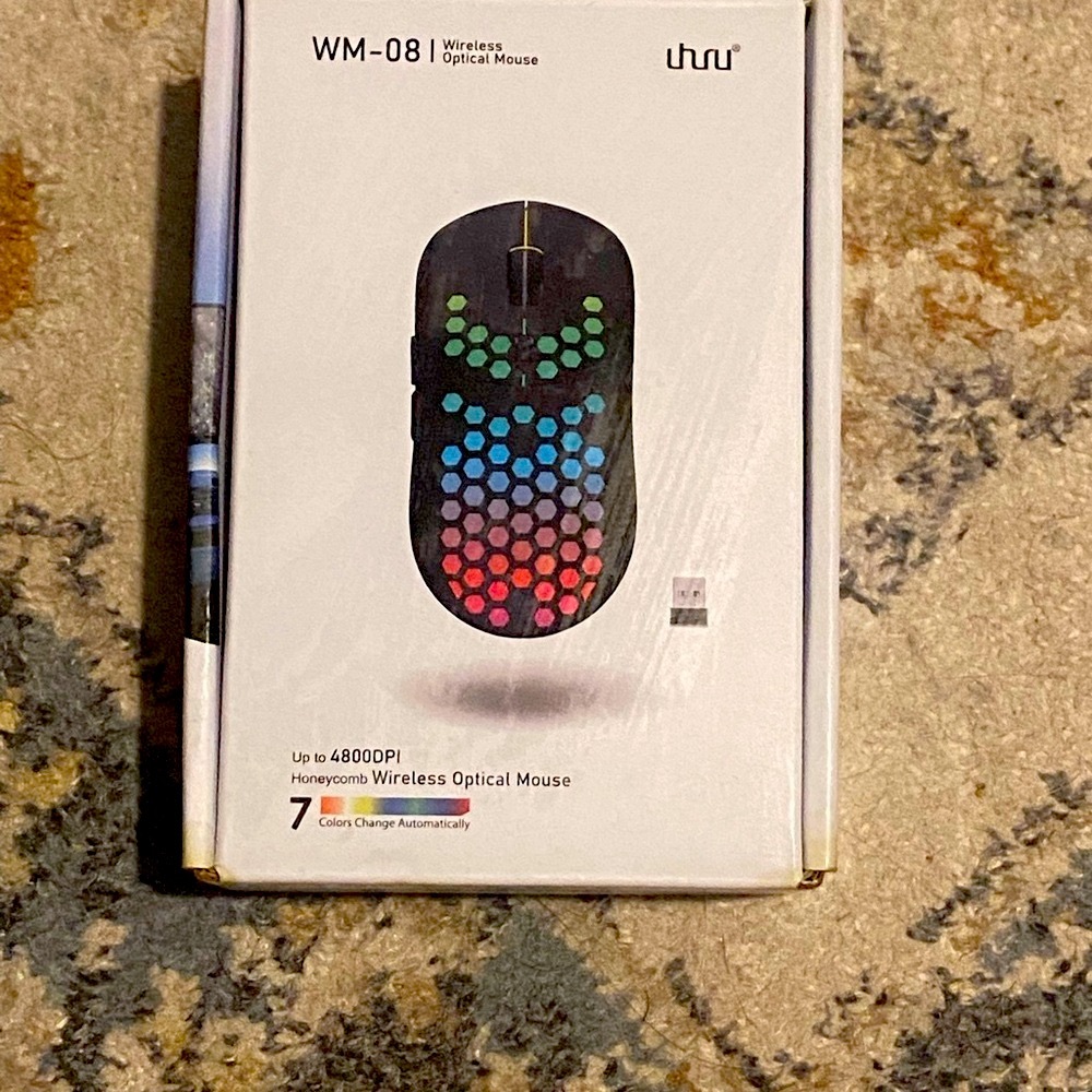 Uhuru Wireless Optical Mouse with RGB Lighting